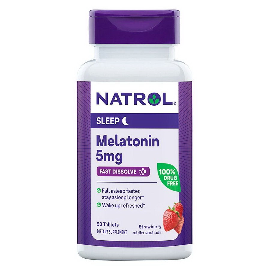 Natrol进口代理批发 Natrol 褪黑素草莓速溶片