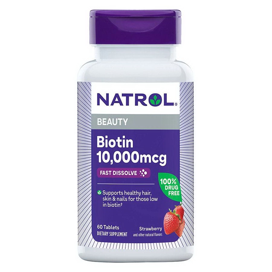 Natrol进口代理批发 Natrol 生物素草莓快速溶解片 60 片