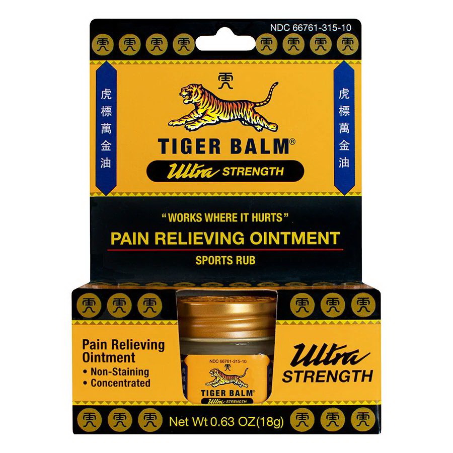 Tiger Balm进口代理批发 Tiger Balm 超强力止痛软膏 0.63 盎司