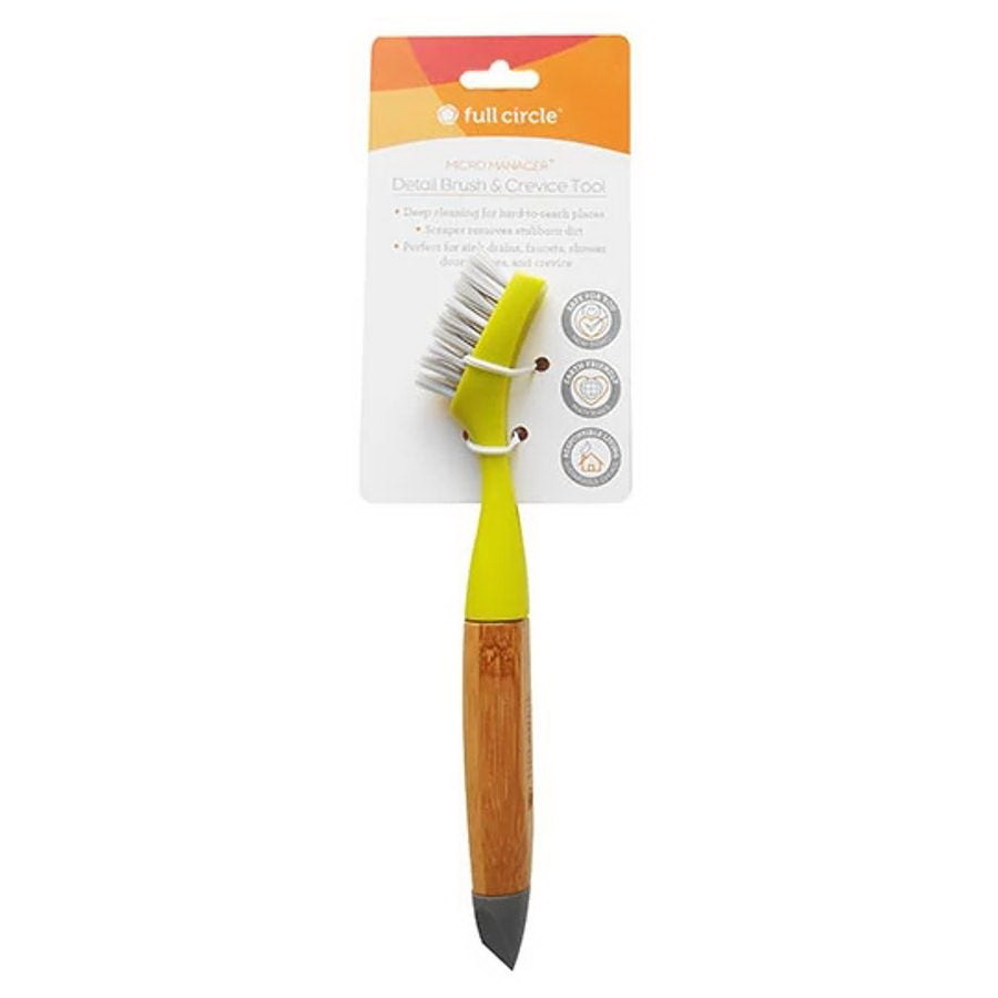 Full Circle Tater Mate Bamboo Potato Brush With Eye Remover, 1 Ea