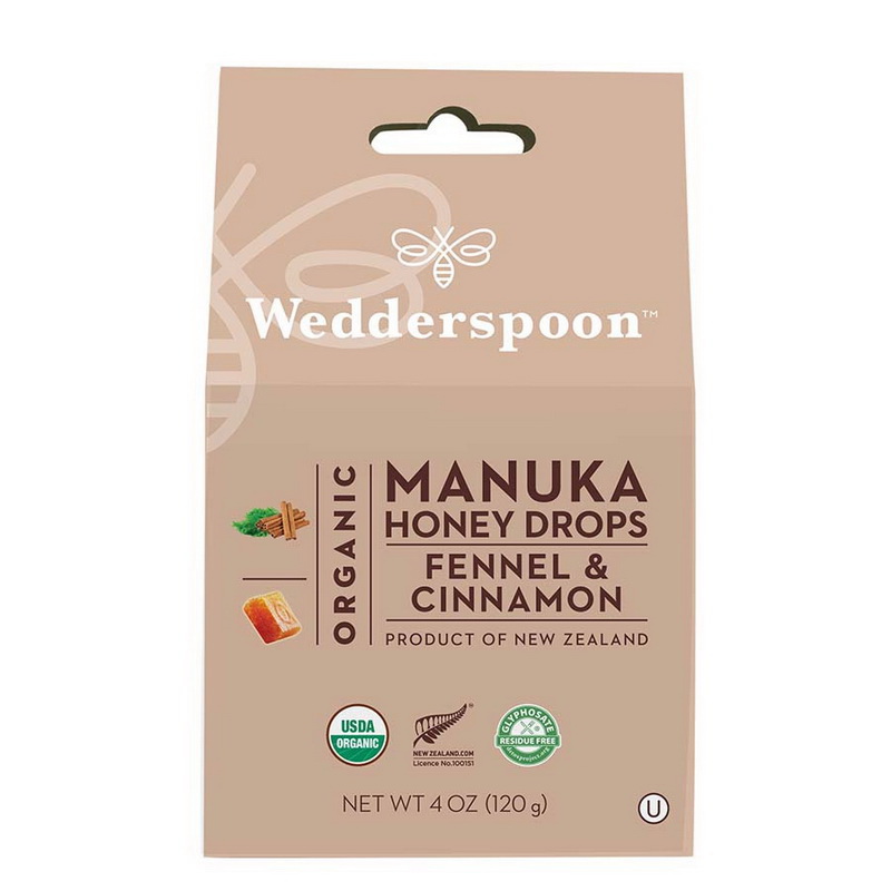 Wedderspoon进口代理批发 Wedderspoon 有机麦卢卡蜂蜜滴剂 4 盎司。