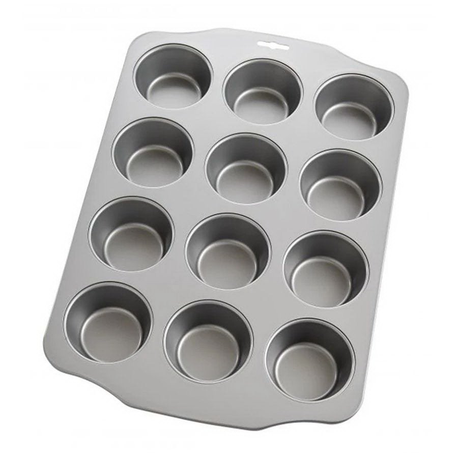 Wilton 2105-1832 Recipe Right Non-Stick Muffin Pan with Lid, 12