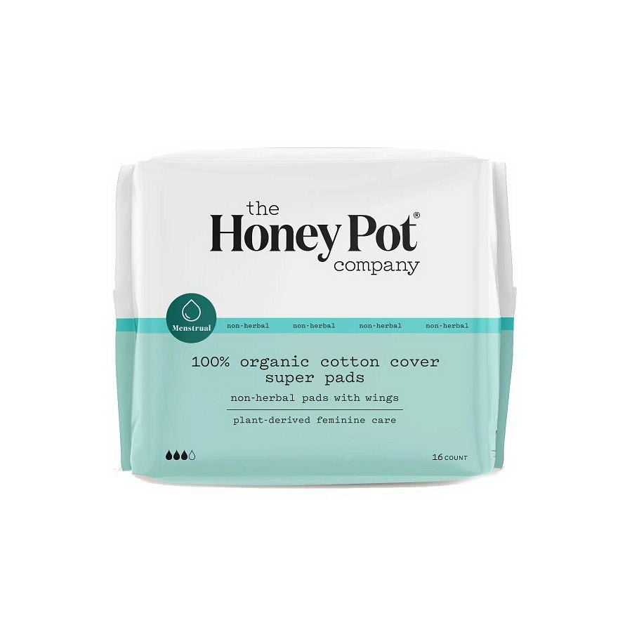 The Honey Pot进口代理批发 Honey Pot 超级非草药月经垫 16 片