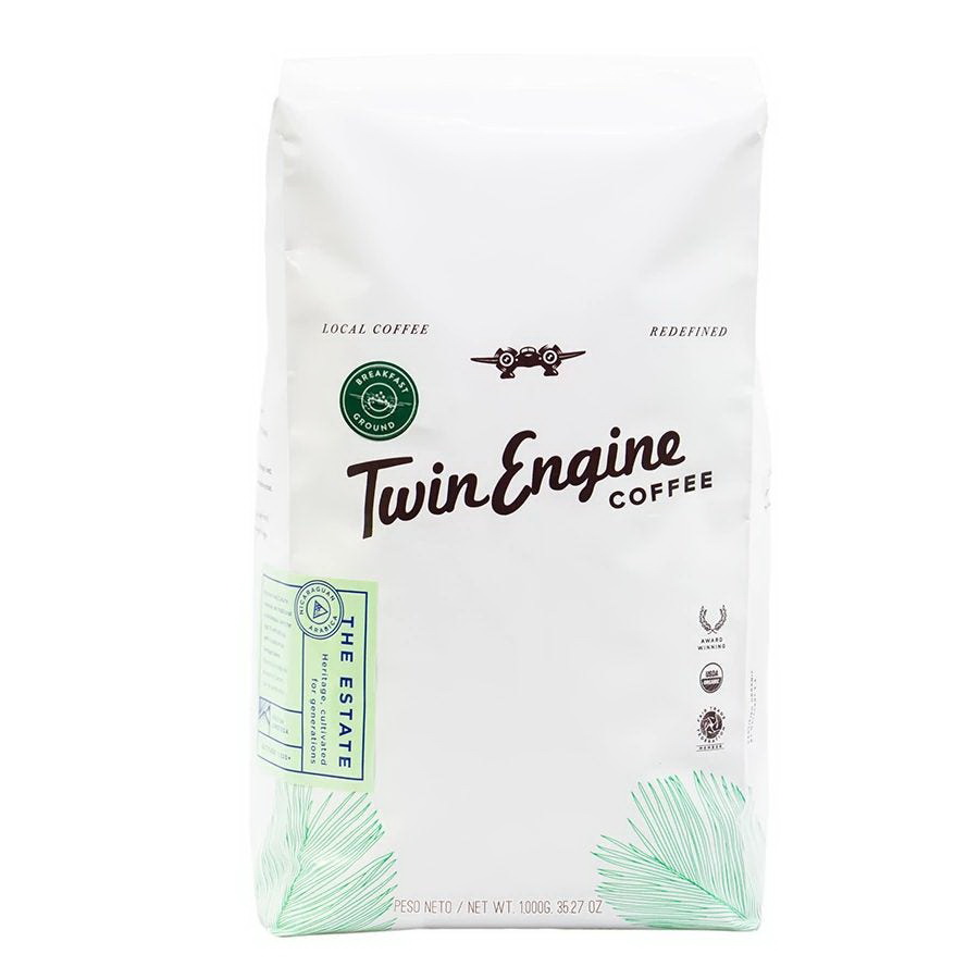 酷牌库|商品详情-Twin Engine Coffee进口代理批发 双引擎咖啡有机庄园早餐咖啡粉 2.2 磅。