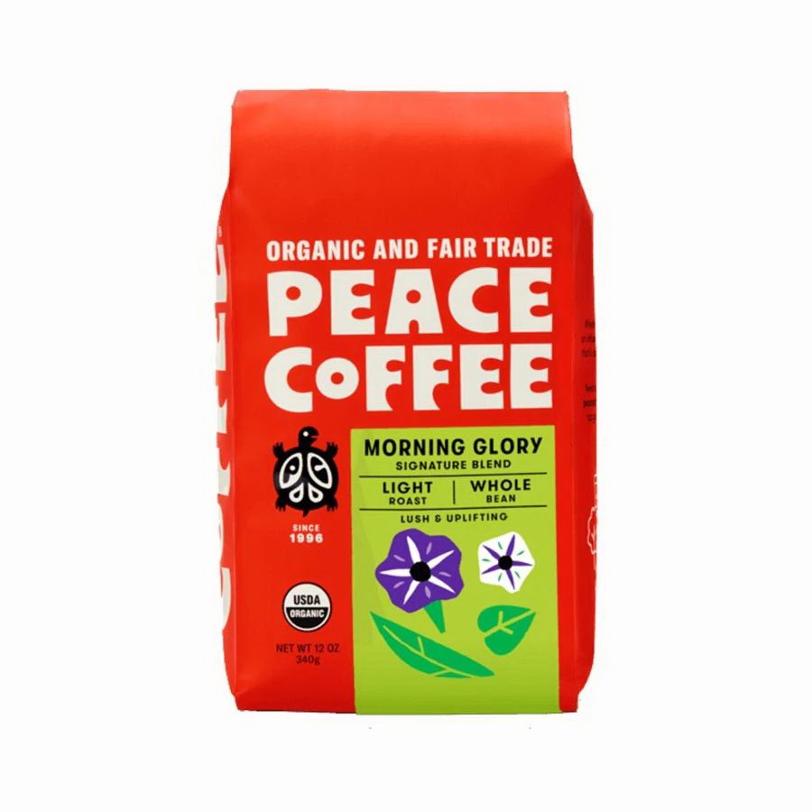 酷牌库|商品详情-Peace Coffee进口代理批发 和平咖啡全豆牵牛花混合 12 盎司