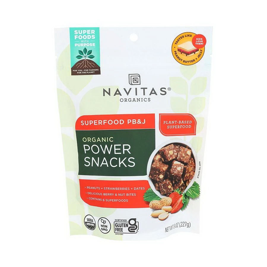 Navitas Naturals进口代理批发 Navitas 花生酱和果冻能量零食 8 盎司