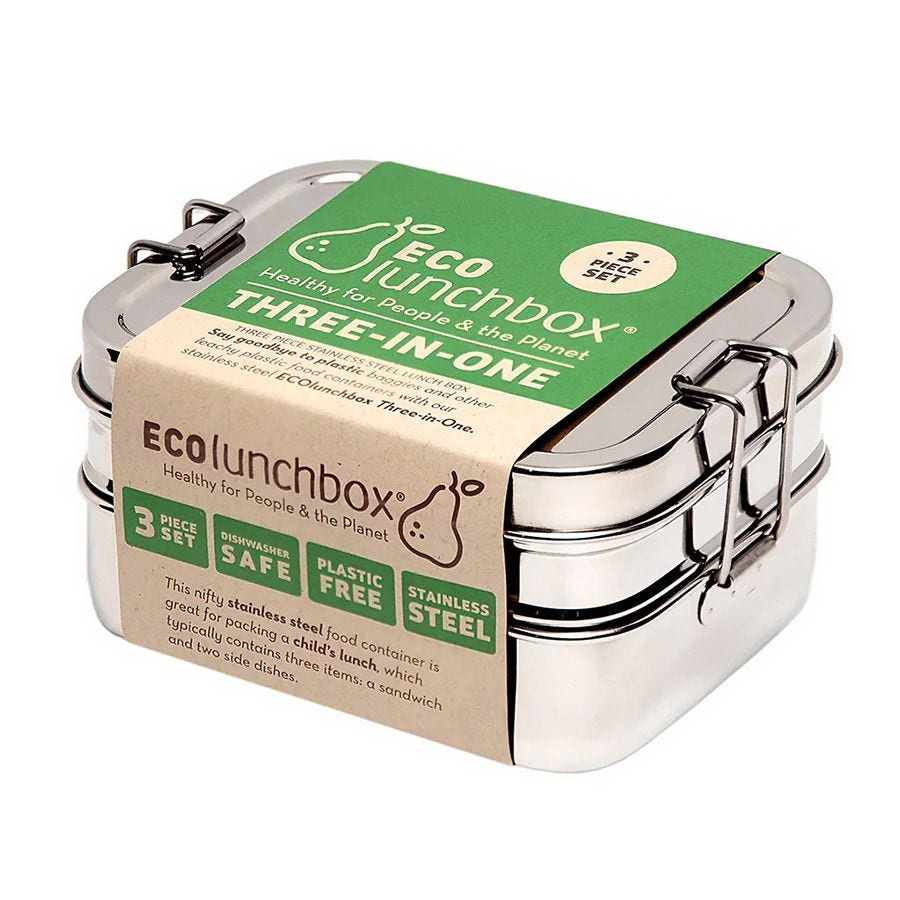 酷牌库|商品详情-ECO Lunchboxes进口代理批发 ECOlunchbox 三合一经典嵌套午餐盒 3 件套