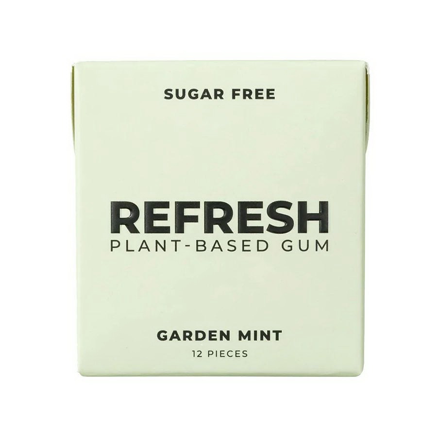 Refresh Gum进口代理批发 Refresh Garden 薄荷植物基口香糖 12 片