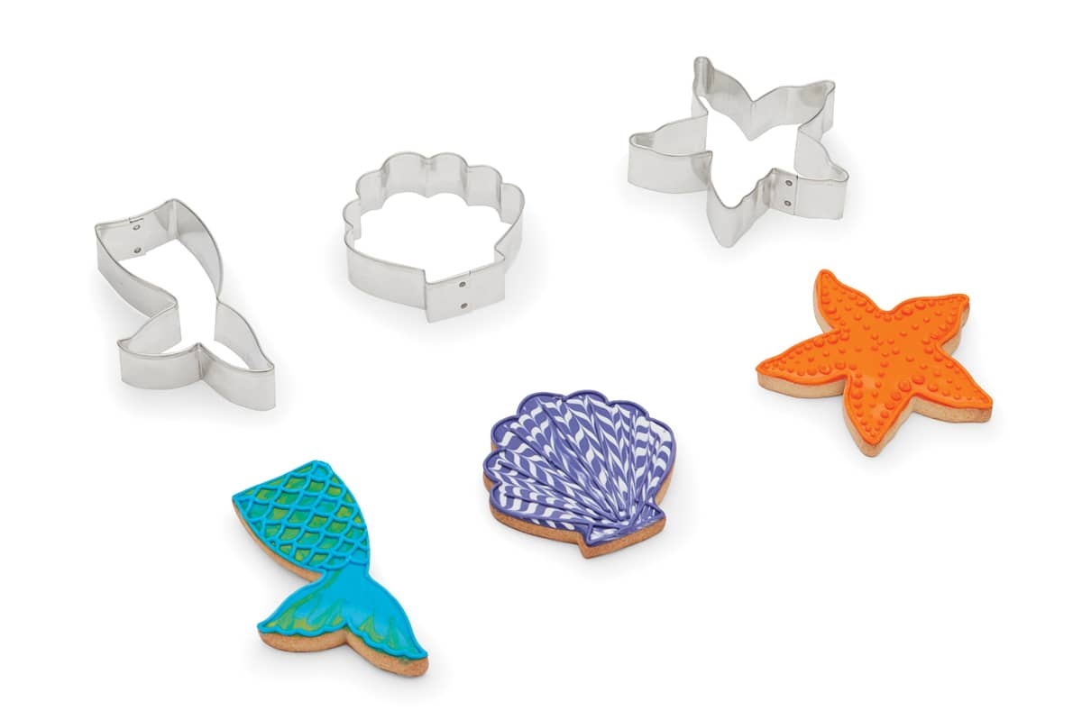 Fox Run 3698 Fox Run 3698 Mermaid Tail, Shell & Starfish Stainless Steel Cookie  Cutters, 3-Piece Set, 4 Sale, Reviews. - Opentip