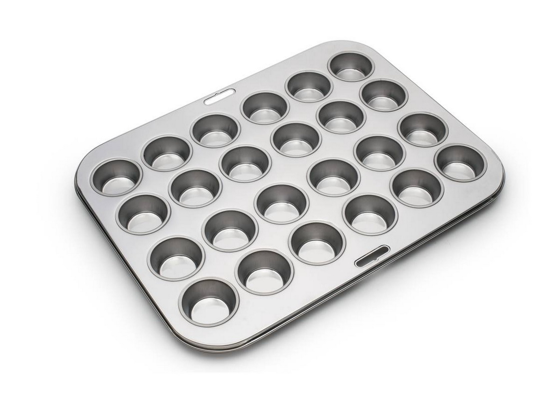 Wilton 2105-6746 Perfect Results Non-Stick Mega Mini Cupcake 48-Cup Muffin Pan Black