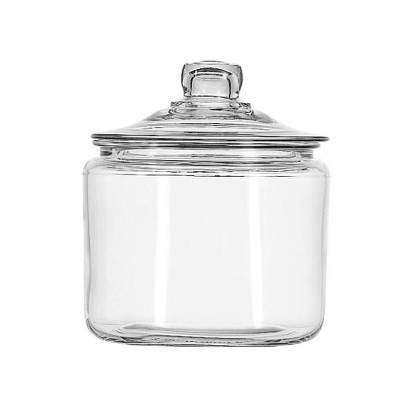 1 1/2 Gallon Anchor Montana Jar with Black Metal Cover