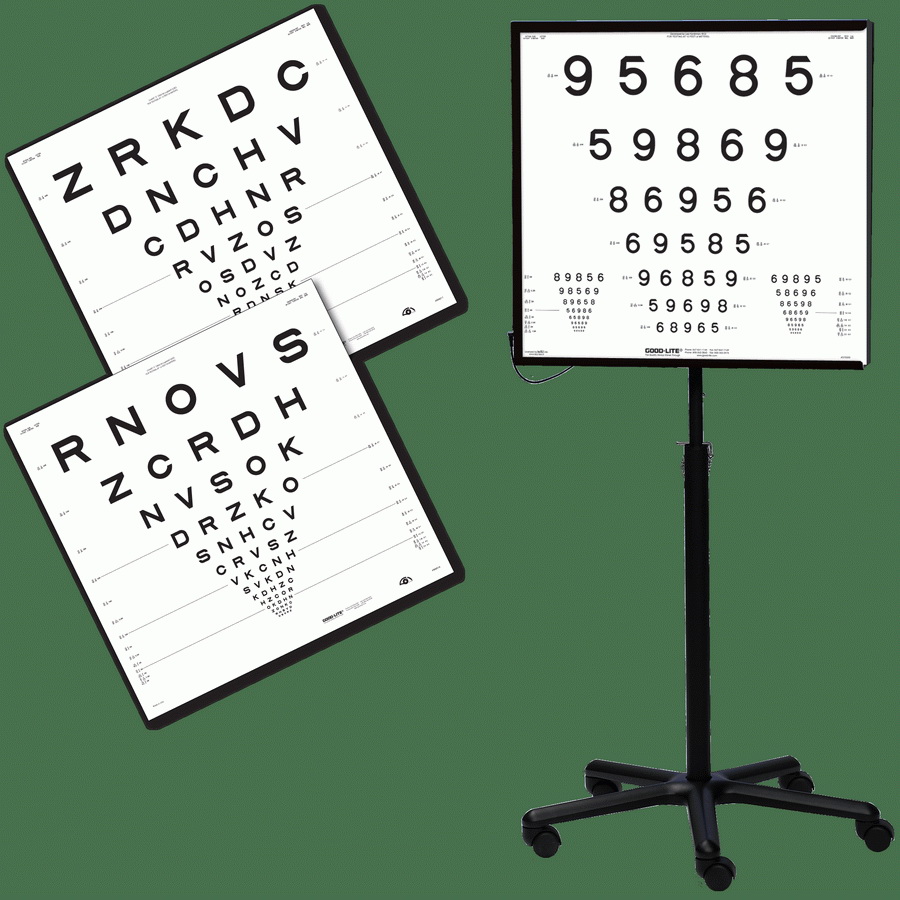 Lite Kit Chart Good-Lite ESC2000 ETDRS Clinical Trial Kit with 2000 Series 13ft/4m ...