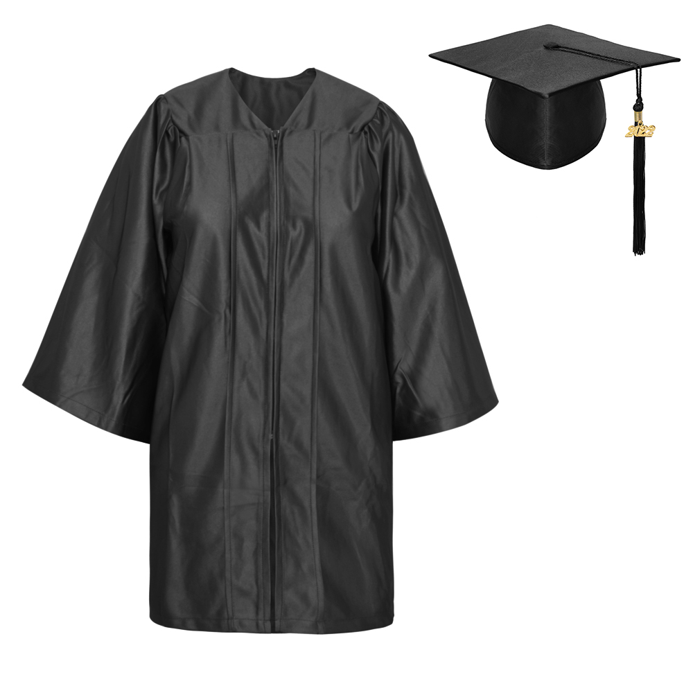 TOPTIE Unisex Shiny Preschool and Kindergarten Graduation Gown Choir Robe for Baby Kids