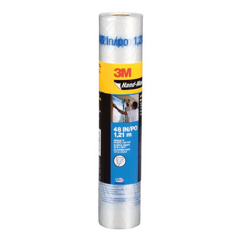 3M进口代理批发 3M AMF48手盖程序48英寸WX 180英尺Lx 0.35密耳塑料掩蔽膜1 PK