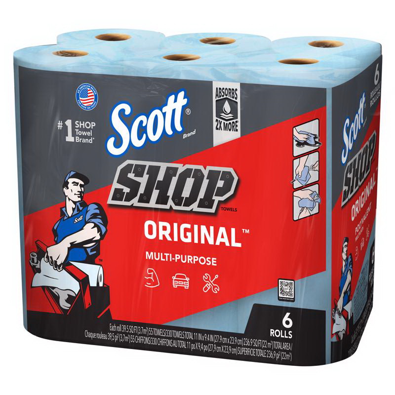 Scott进口代理批发 Scott 75180商店毛巾55纸1 Ply 6 PK