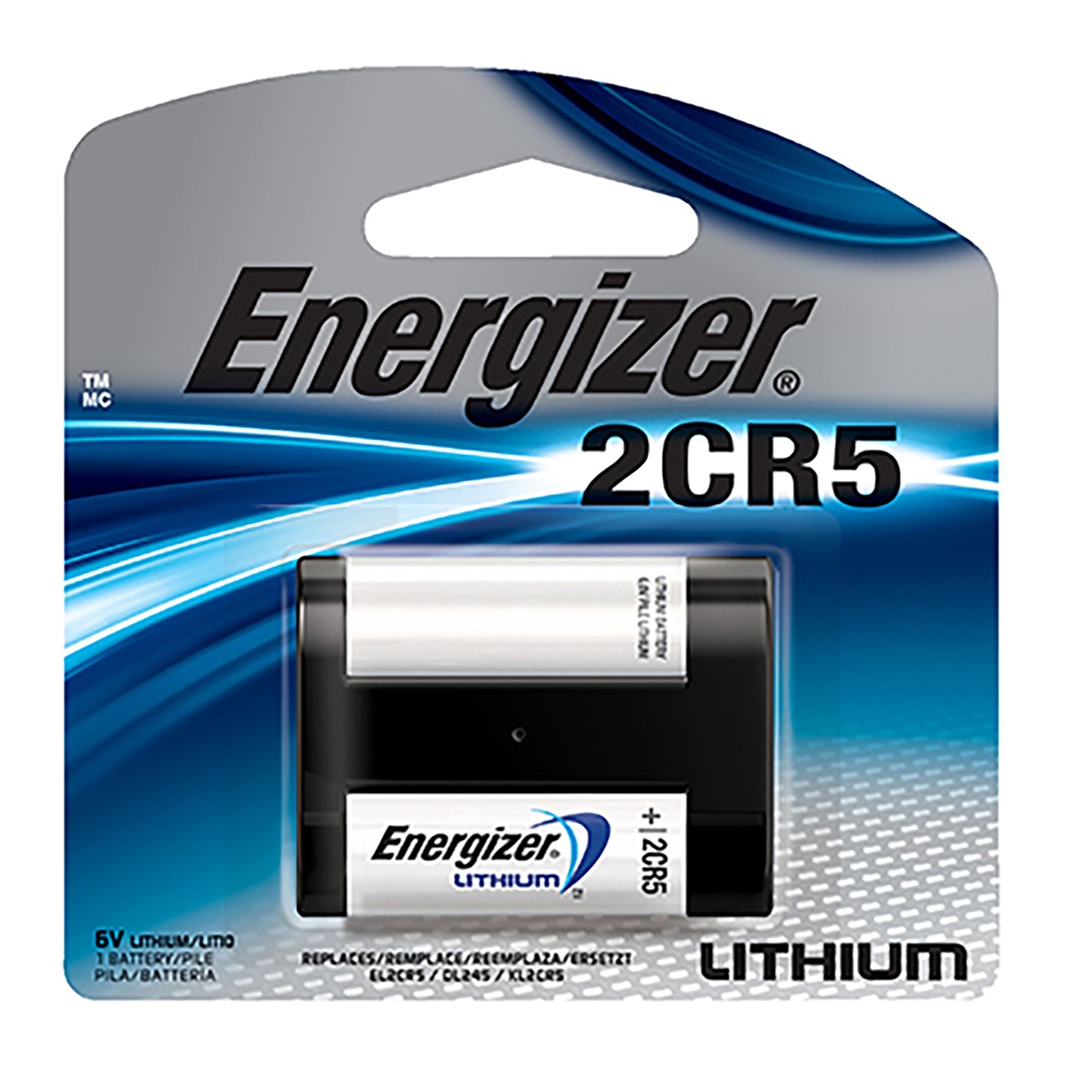 Energizer劲量 EL2CR5BP 相机锂电池 2CR5 6V 1.5mAh 持久耐用 1粒装