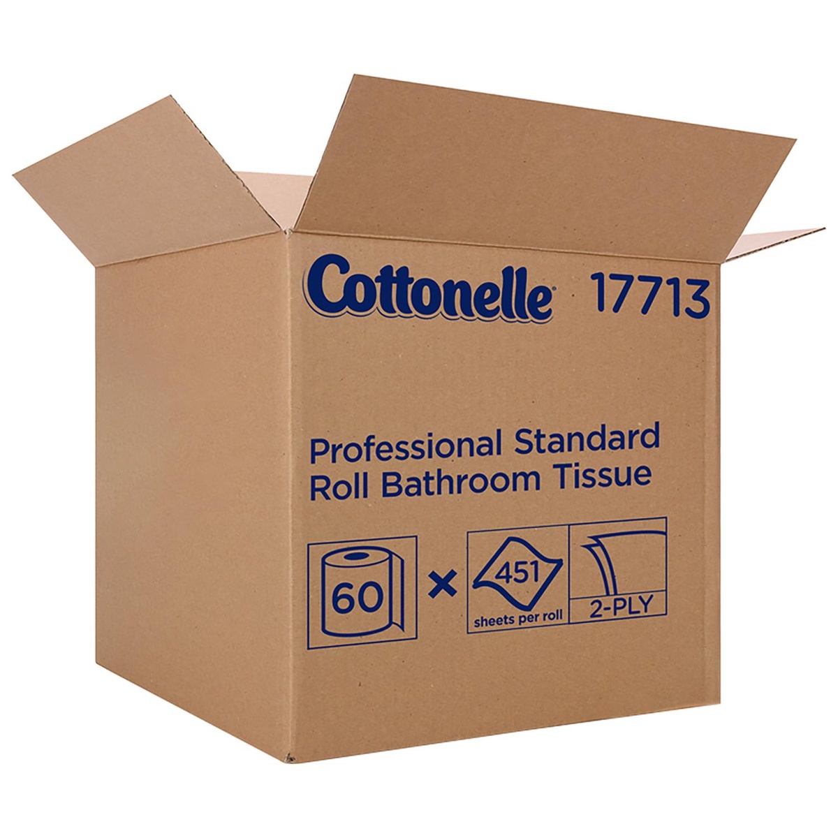 Cottonelle 17713 专业标准卫生纸 60卷装 451张/卷 商用大卷纸 柔韧亲肤 速溶可冲散