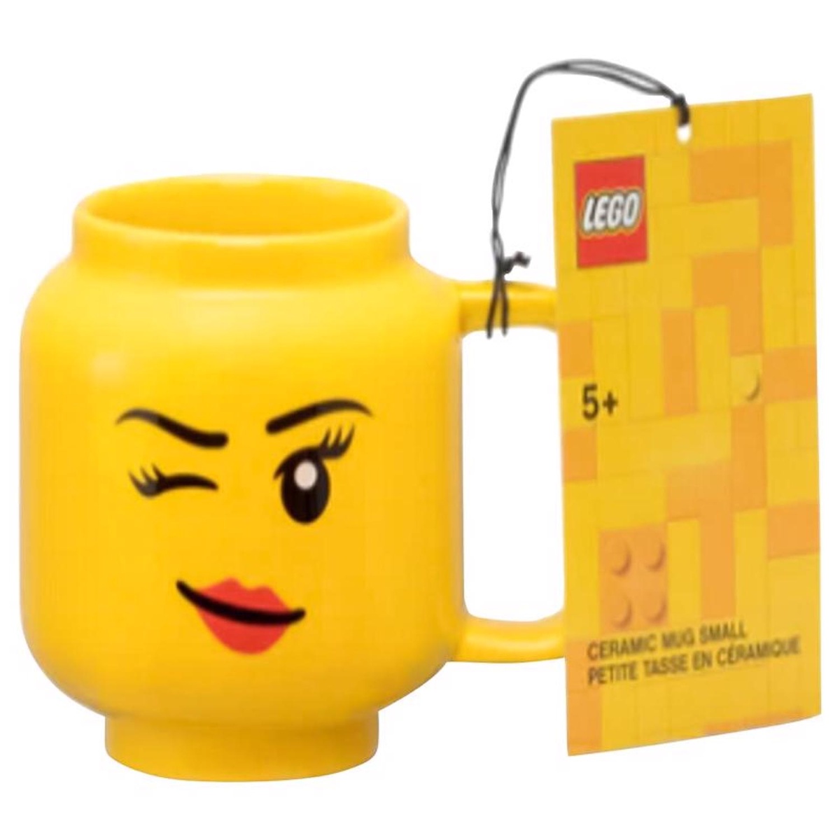乐高 LEGO 40460813 眨眼女孩 马克杯 7.6盎司 黄色 不含BPA 儿童水杯 创意礼品