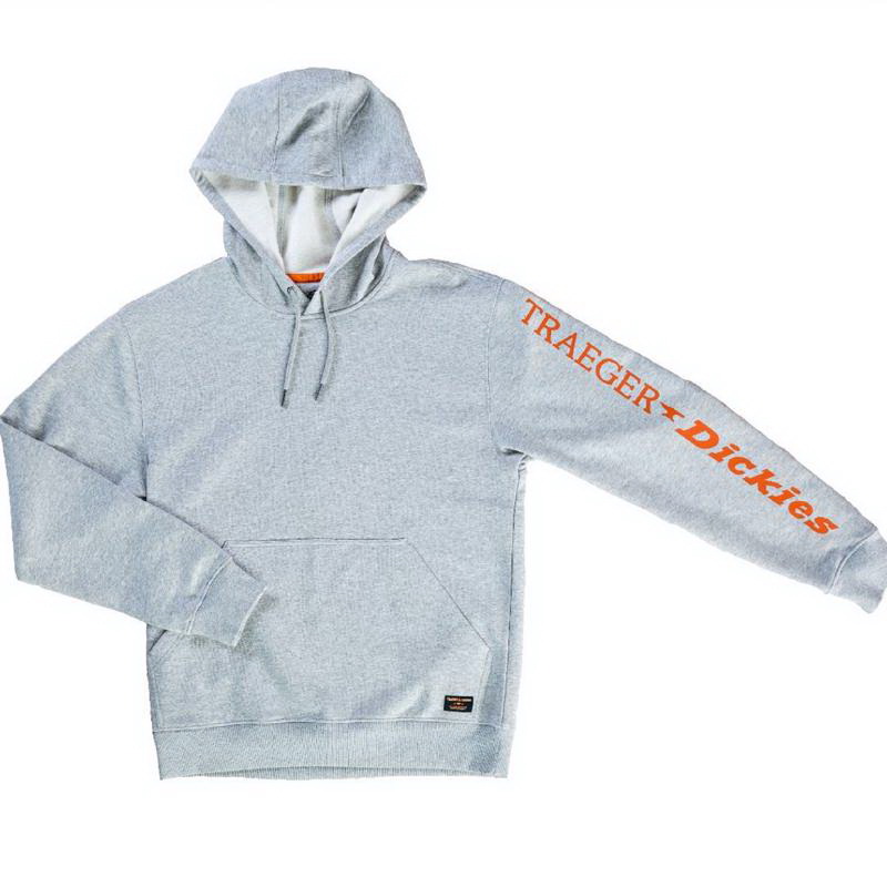 Dickies Traeger L系列灰色连帽卫衣 TRG22AHGL