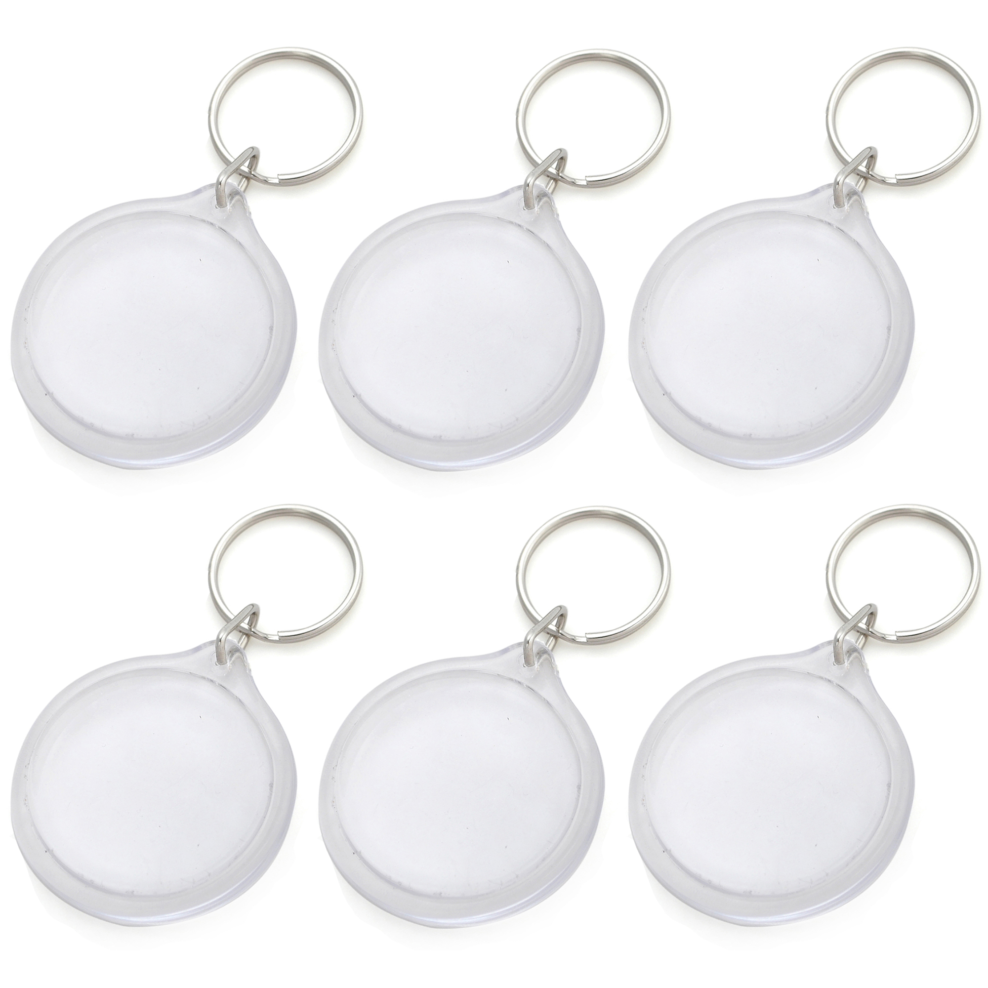 GOGO 25 PCS Acrylic Blank Photo Keychains, Picture Snap-in Key Ring 1-3/4  Inch Round Shape, Great for Number Tag Sale, Reviews. - Opentip