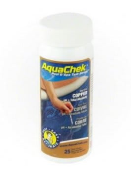 AquaChek进口代理批发 AquaChek 661454E Aquachek 铜质三合一测试条，25 条