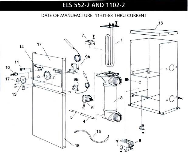 酷牌库|商品详情-Raypak进口代理批发 Raypak 001802F 11kW 电加热器元件套件，带垫圈