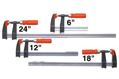 Bessey 巴氏夹具 2.5英寸喉深 6英寸长度 木工夹 金属夹 强力固定夹