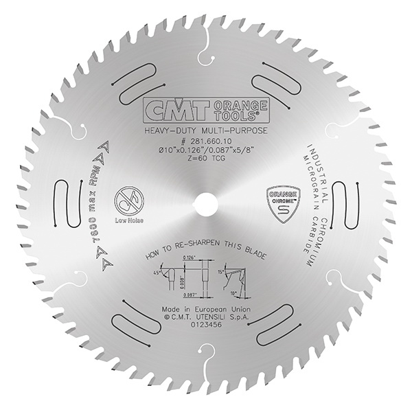CMT进口代理批发 CMT 重型多用途刀片 10 英寸直径
