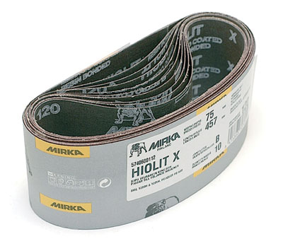 Mirka进口代理批发 Mirka Hiolit X 布料 3" x 24" 120 砂砾带