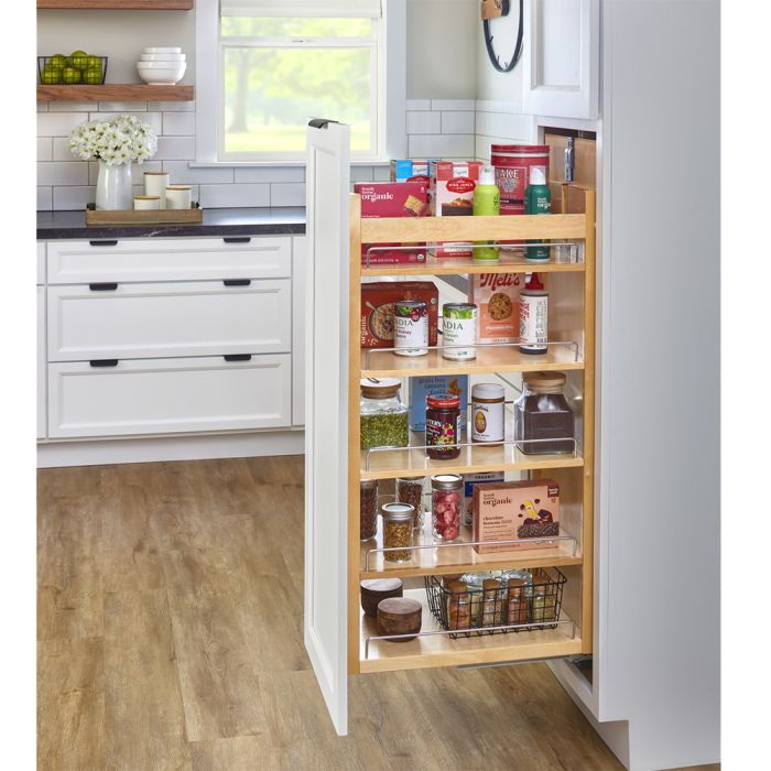 Rev-A-Shelf 448-BBSCWC-5C Pullout Soft Close Cabinet Storage Organizer, Wood