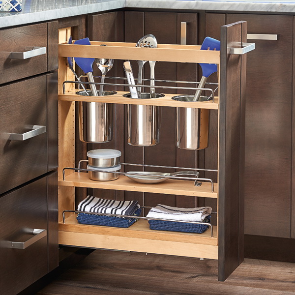 Rev-A-Shelf - 448-BCSC-9C - 9 Base Cabinet Organizer Soft-Close