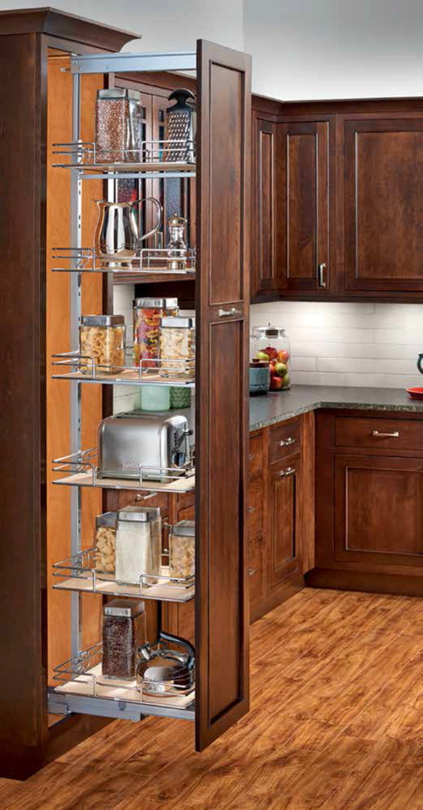 Rev-A-Shelf, Soft-Close Chrome Pullout Pantry with Quiet Glide Out by Rev-A- Shelf