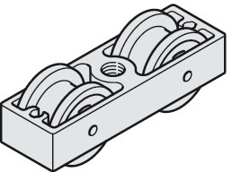 Hafele进口代理批发 Hafele 941.60.012 行走机构，双滚轮