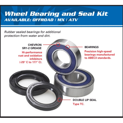 25-1293 All Balls Wheel Bearing and Seal Kit`