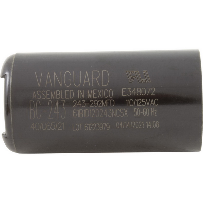 酷牌库|商品详情-Vanguard进口代理批发 Vanguard BC-243 启动电容器，243-292 MFD，115v，1-7/16" x 2-3/4"