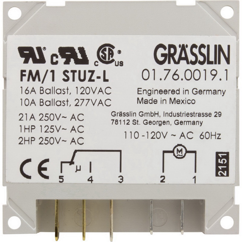 酷牌库|商品详情-Grasslin进口代理批发 Grasslin FM/1 STUZ 120V 定时器，SPDT，面板安装，115v，24 小时