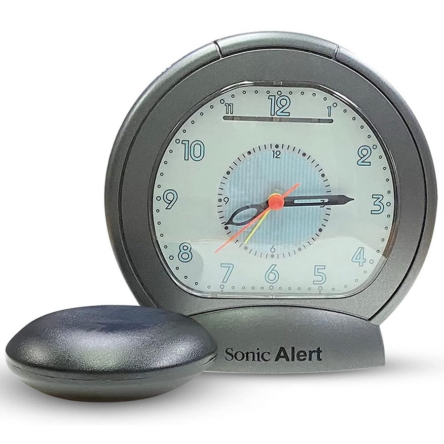 Sonic Alert进口代理批发 Sonic Alert Sonic Boom SBA475ss 振动模拟闹钟，深灰色