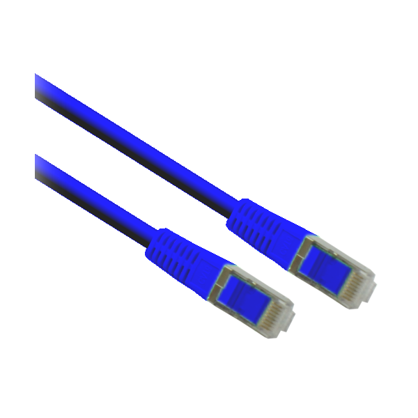 IEC进口代理批发 IEC M67466A-04 RJ45 4Pr Cat 6a 屏蔽跳线，带模制无障碍应力消除装置 蓝色 4'