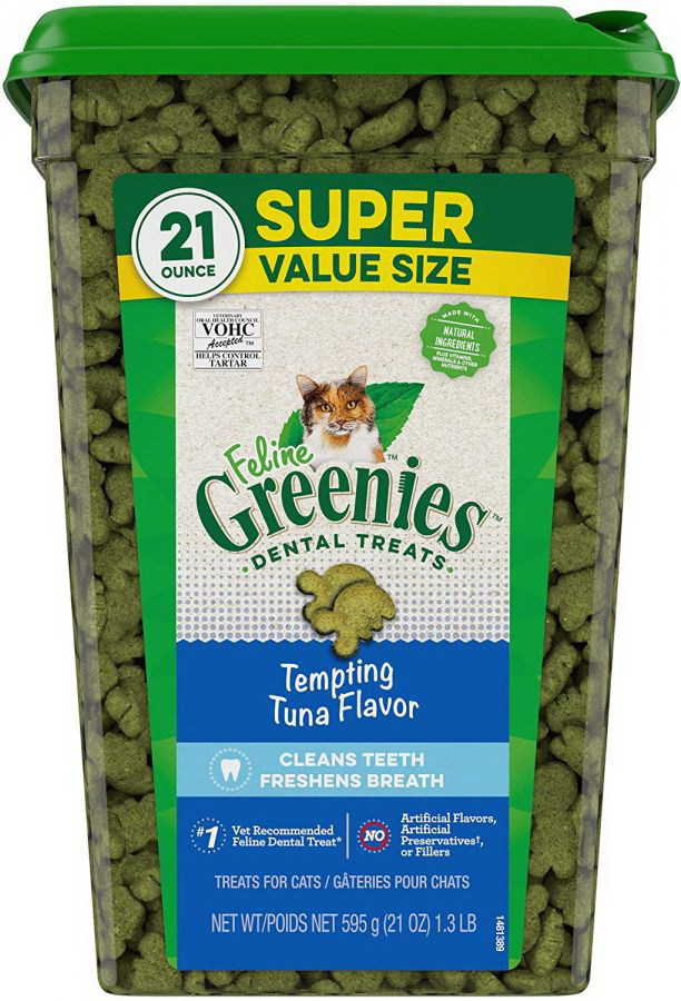 Greenies进口代理批发 Greenies 猫科动物牙科零食诱人金枪鱼味