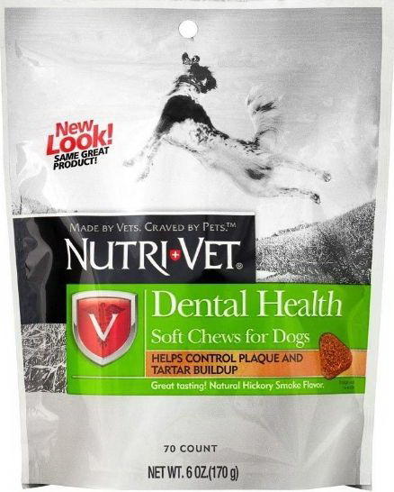 Nutri-Vet进口代理批发 Nutri-Vet 牙齿健康软咀嚼片，6 盎司，1001041