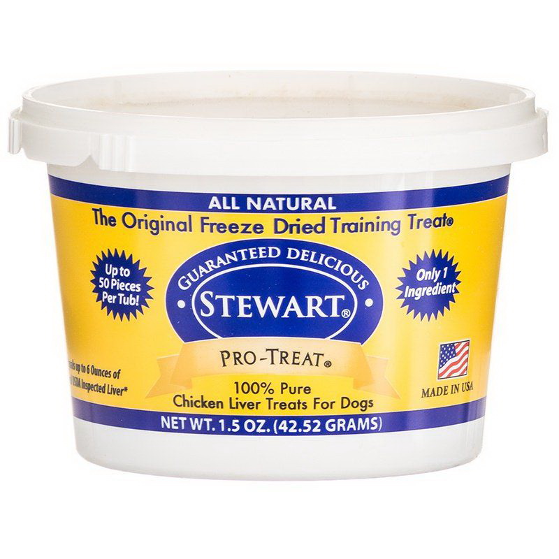 Stewart进口代理批发 Stewart Pro-Treat 100% 冻干狗鸡肝