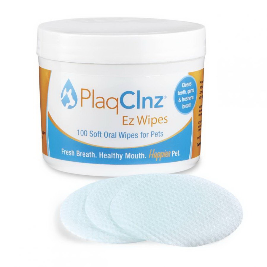 PlaqClnz进口代理批发 PlaqClnz EZ 狗用口腔健康湿巾，100 片，24841