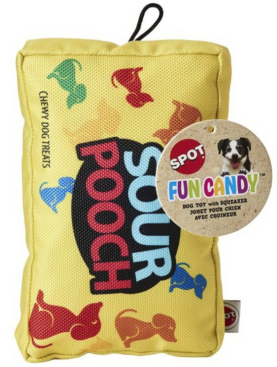 Spot进口代理批发 Spot Fun Candy Sour Pooch 毛绒狗玩具，1 件，54624