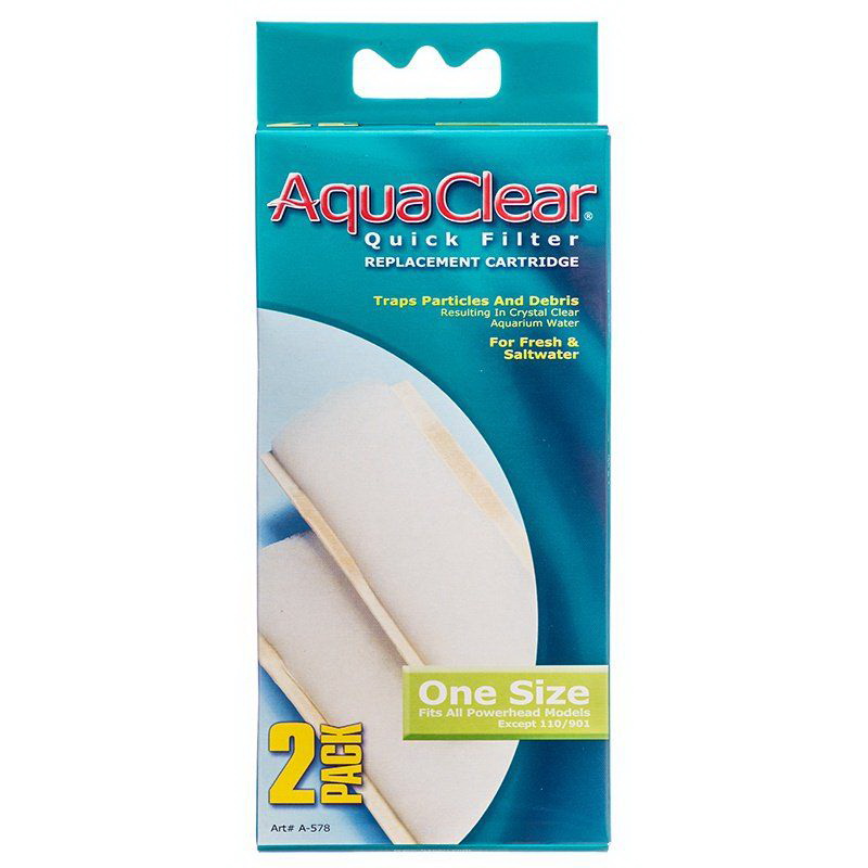 AquaClear进口代理批发 Aquaclear 快速过滤器替换滤芯，2 件装，A578