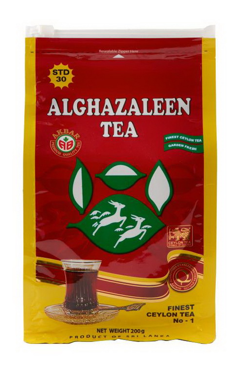 Alghazaleen Tea进口代理批发 Alghazalen Tea 1490PS 红色散装茶拉链 20/200 G