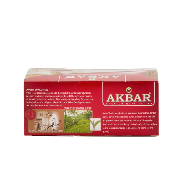 酷牌库|商品详情-Akbar进口代理批发 Akbar 1496TB 锡兰红茶袋 24X50X2 G