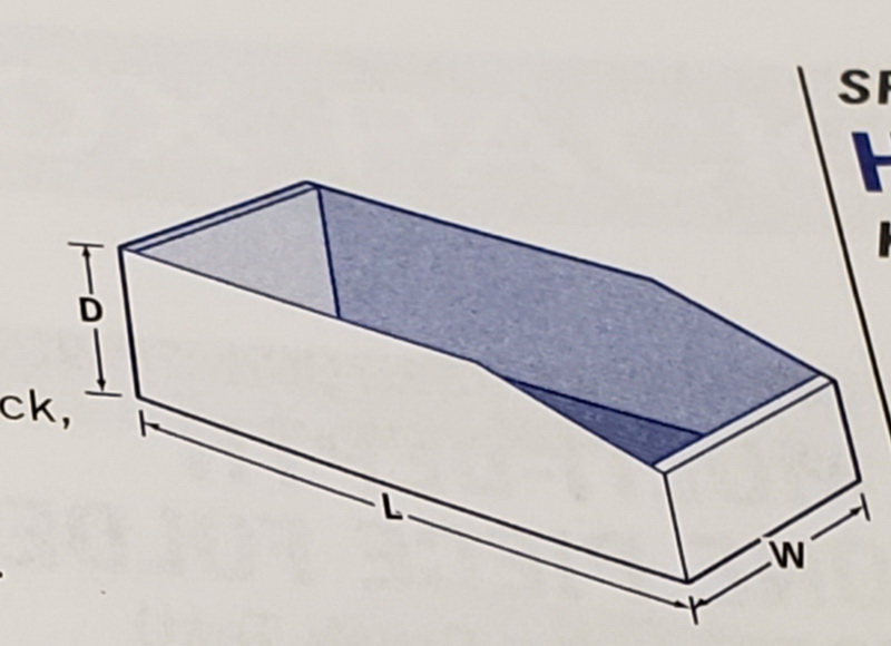 Box2Business进口代理批发 Box2Business 12' X 4' X 4-1/2' 垃圾箱，BOX 2 业务 B-4