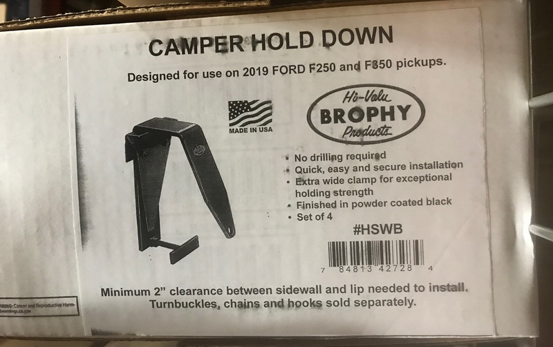 酷牌库|商品详情-Brophy进口代理批发 Brophy Camper Hold Down 19 福特 F250&F350，Brophy HSWB