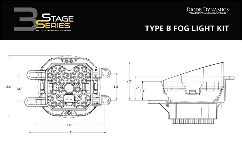 酷牌库|商品详情-Diode Dynamc进口代理批发 Diode Dynamc 工作灯 Ss3 运动 B 型套件白色，Diode Dynamics DD6184