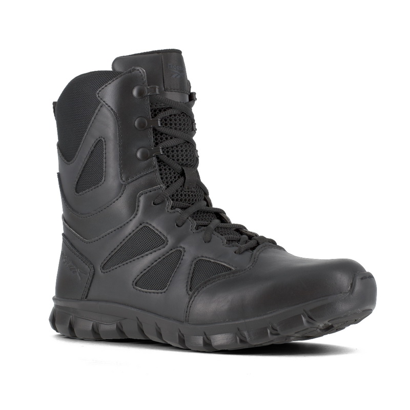 Reebok进口代理批发 Reebok Sublite Cushion Tactical 8 英寸靴子带软头 - 黑色